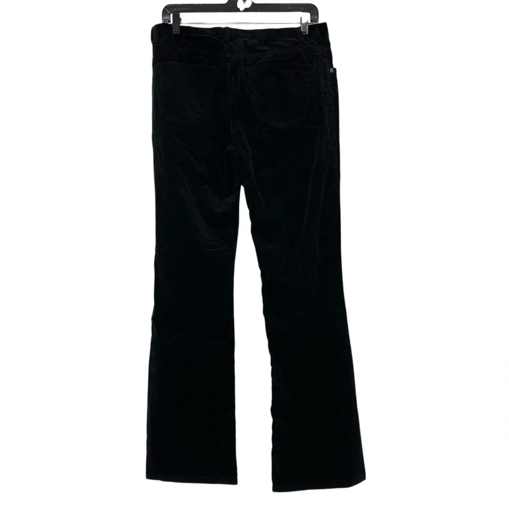 Express black velvet velour soft bootcut pants women's size 8